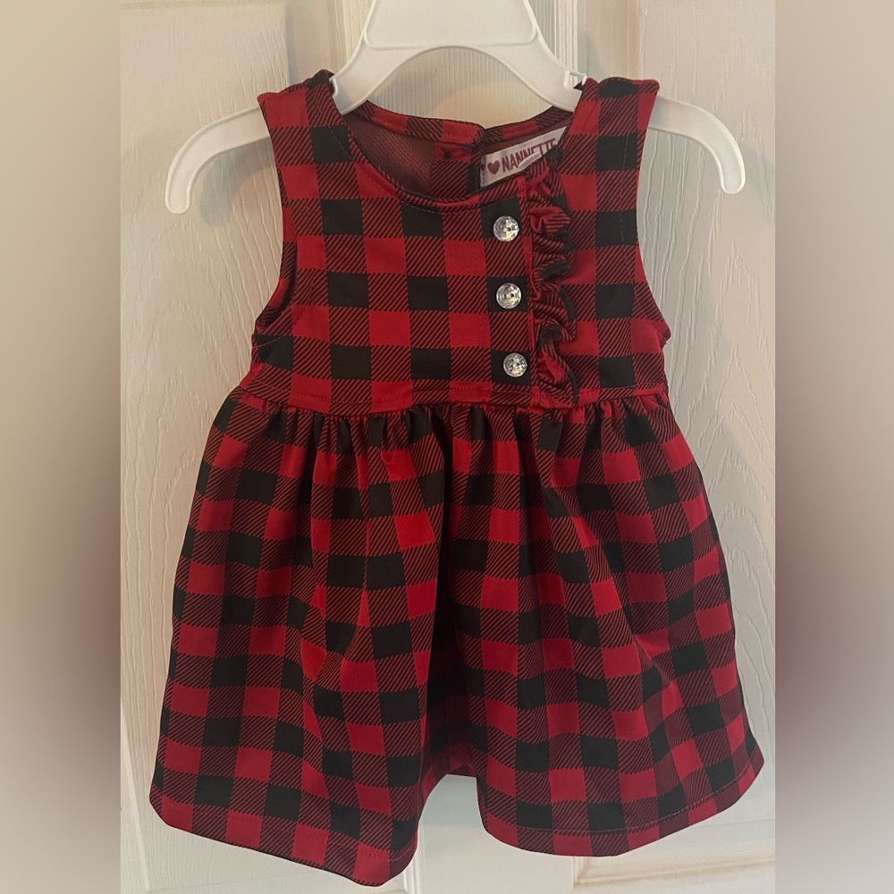 12m infant girls plaid dress